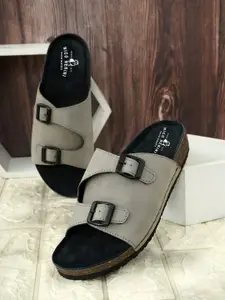 NICO NERINI Men Lightweight Leather Comfort Sandals