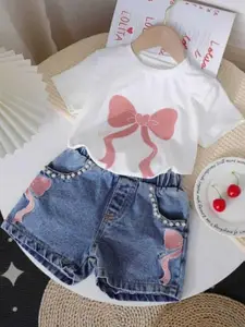 ELPIXIE FASHION Girls Top with Shorts