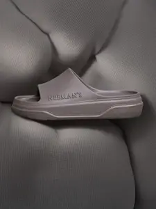 NEEMANS Men Self Design Open Toe Sliders