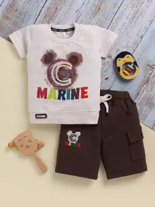 Toonyport Boys Printed Cotton T-Shirt With Shorts