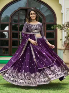 Kedar Fab Semi-Stitched Lehenga & Unstitched Blouse With Dupatta