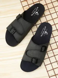 NICO NERINI Men Leather Comfort Sandals