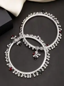 Anouk Silver-Plated Artificial Beaded Anklet