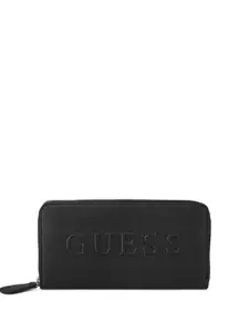 GUESS Women Brand Logo Zip Around Wallet