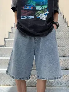 StyleCast Men Regular Fit Mid-Rise Denim Shorts