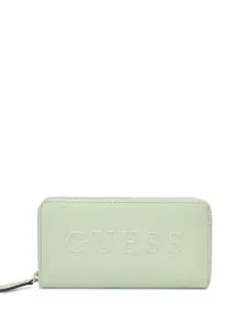 GUESS Celadon Women Zip Detail Zip Around Wallet