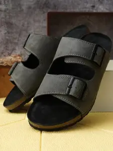 NICO NERINI Men Leather Comfort Sandals