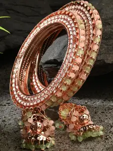 1ST TIME Brass Bangle Set Of 2