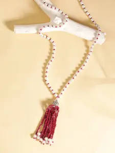 MANSIYAORANGE Brass Rhodium-Plated Bohemian Necklace