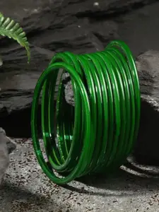 1ST TIME Set Of 12 Glass Bangles