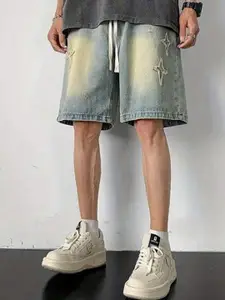 StyleCast Men Regular Fit Denim Shorts