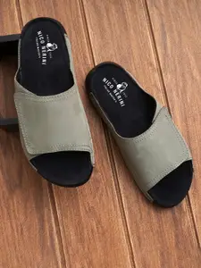 NICO NERINI Men Open Toe Slip On Comfort Sandals