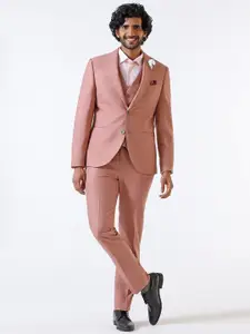 Blackberrys Notched Lapel Single Breasted 5-Piece Blazer and Waistcoat with Trousers