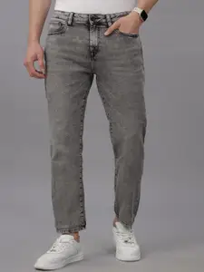 Voi Jeans Men Slim Fit Mid-Rise Heavy Fade Stretchable Cotton Jeans