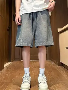 StyleCast Men Regular Fit Mid-Rise Denim Shorts