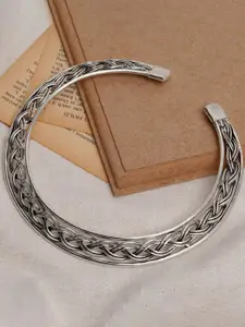 Anouk German Silver Silver-Plated Oxidised Necklace