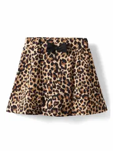 CrayonFlakes Girls Animal Printed Skorts