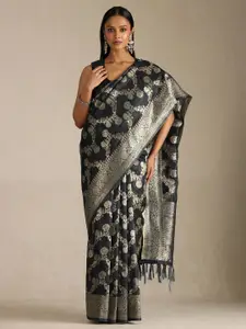 Soch Floral Zari Tussar Saree