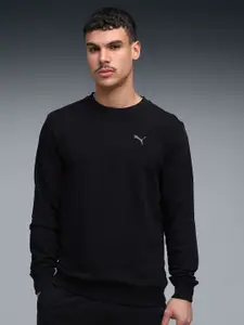 Puma Essentials Logo Mens Regular Fit Round Neck Sweatshirt