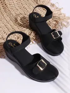 CHINRAAG Women Open Toe Platform Heel Sandals