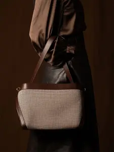 Theater Dr. Bogus Women Checked Shoulder Handbag