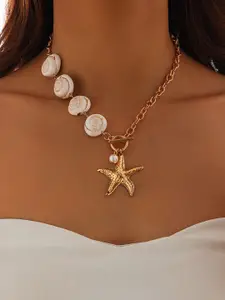 The Jewellery Tale Gold-Plated Choker Necklace