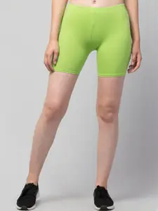 UllasPemium Pack Of 2 Women Skinny Fit Cycling Sports Shorts