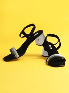 Zyla Women Embellished Block Sandals