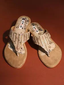 Zyla Women Embellished Block Heel Sandals