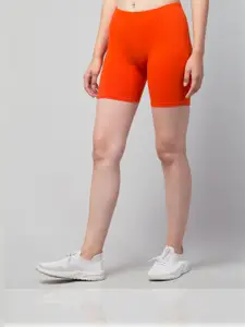 UllasPemium Women Skinny Fit Cycling Sports Shorts - Pack Of 2