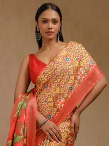 Soch Ethnic Motifs Printed Pochampally Saree