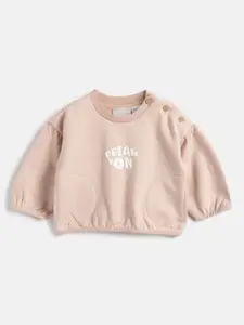 Chicco Girls Typography Printed Cotton Sweatshirt