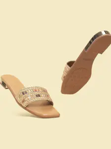 Metro Women  Slip-On Open Toe Flats