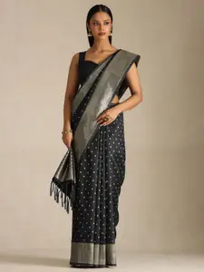 Soch Woven Design Silk Blend Tussar Saree