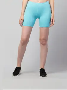 UllasPemium Women Skinny Fit Cycling Sports Shorts - Pack Of 2