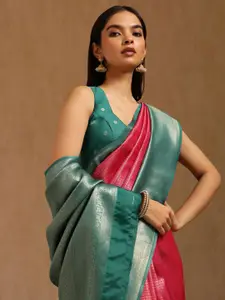 Soch Ethnic Motifs Woven Design Zari Saree