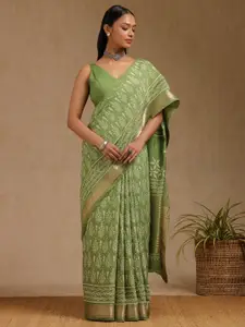 Soch Ethnic Motifs Block Print Saree
