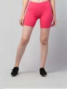 UllasPemium Pack of 2 Women Skinny Fit Stretch Lycra Cotton Cycling Shorts