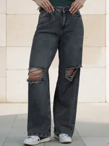 BAESD Women Comfort Straight Fit Mid-Rise Cotton Jeans