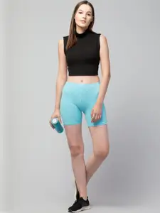 UllasPemium Women Skinny Fit Cycling Sports Shorts - Pack Of 2