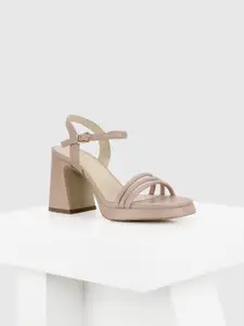 Oroh Morganite Women Leather Party Platform Sandals