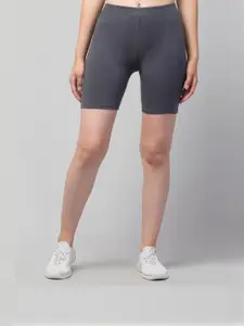 UllasPemium Women Skinny Fit Cycling Sports Shorts - Pack Of 2