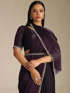 Soch Embellished Beads and Stones Organza Saree