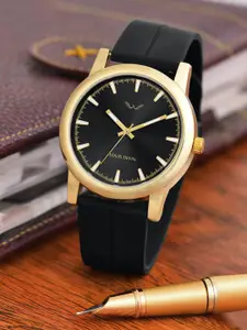 LOUIS DEVIN Men Analogue Watch LD-GOLD074-BLK