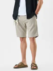 Snitch Men Self Design Regular Shorts