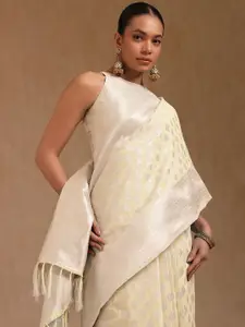 Soch Ethnic Motifs Woven Design Tussar Saree with Blouse Piece