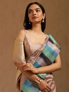 Soch Woven Design Tussar Saree with Unstitched Blouse