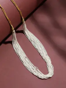 MANSIYAORANGE Brass Gold-Plated Layered Necklace