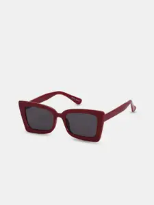 Vero Moda Women Grey Full Rim Lens & Red Cateye Regular Lens Sunglasses