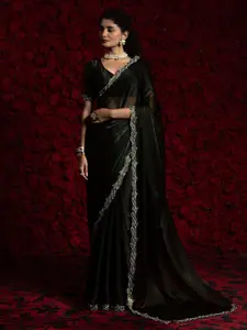 Anouk Embellished Beads and Stones Tissue Saree